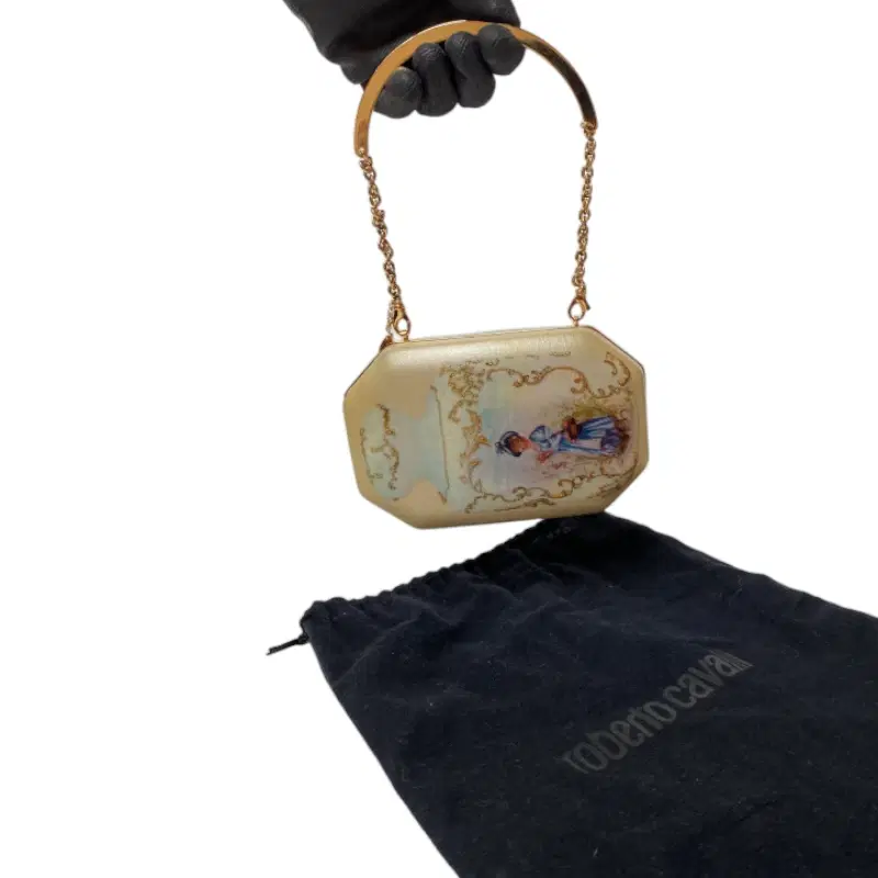 Roberto Cavalli Box Chain Clutch
