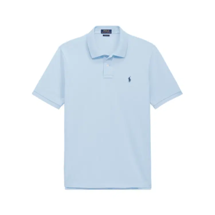 Polo Ralph Lauren Custom Slim Fit Mesh Austin Blue Polo-Hover-Image