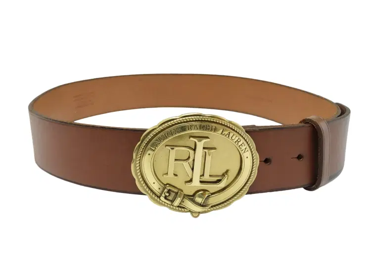 Ralph Lauren RL brown Leather Belts-Hover-Image
