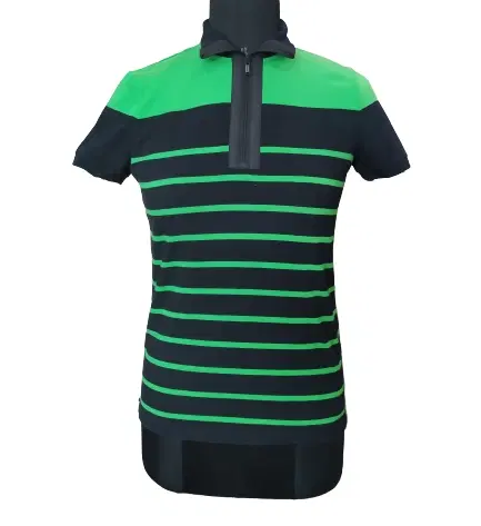 Ralph Lauren Green and Black Stripe Tshirt-Hover-Image