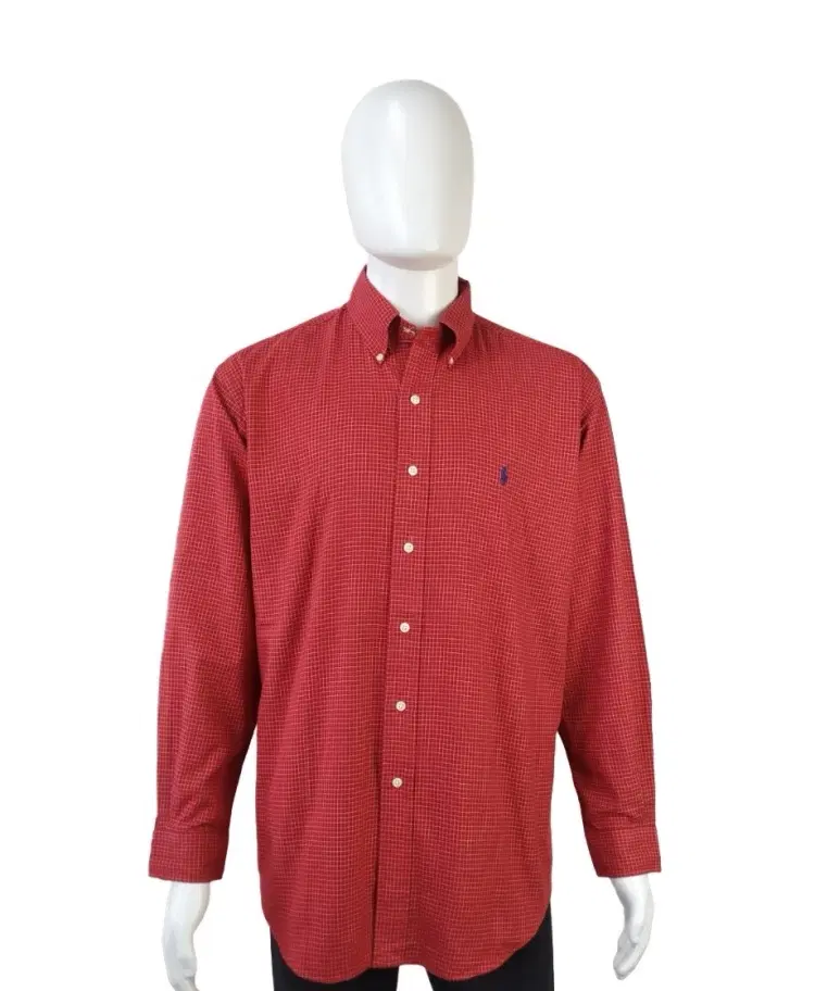 Ralph Lauren Blake Red Small Checks Cotton Shirt-Hover-Image