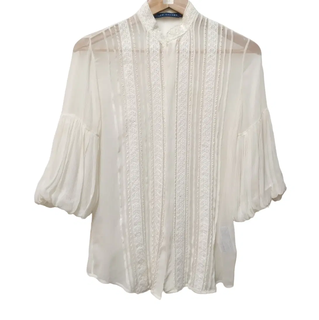 Ralph Lauren Pleated Georgette Blouse