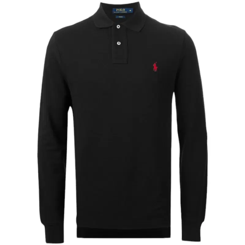 Polo Ralph Lauren Black Polo Full Sleeve Shirt