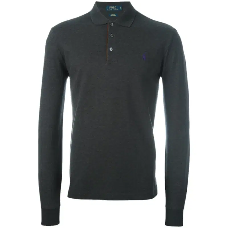 Polo Ralph Lauren Onyx Grey Polo Full Sleeve Shirt