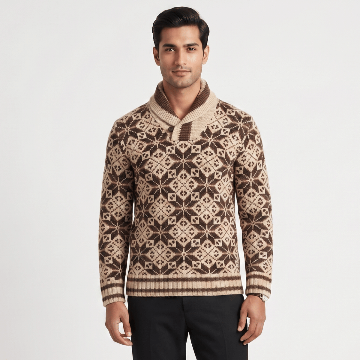 Size S - RRL By Ralph Lauren hand knit shawl collar Sweater