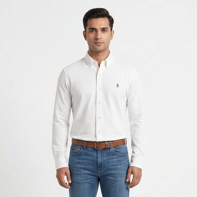 Size L - Ralph Lauren Knit Oxford Shirt