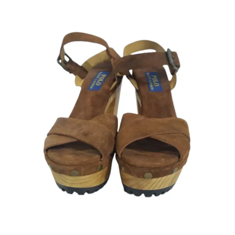 Polo Ralph Lauren Brown Suede Lacie Sandal