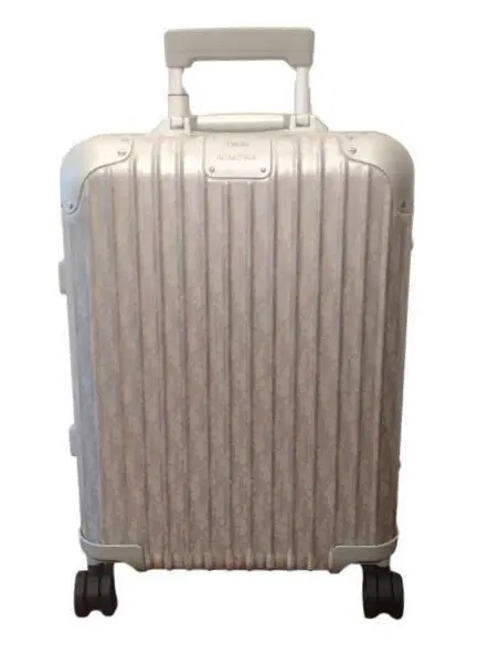 Luxepolis India | Dior x RIMOWA Aluminium Dior Oblique Silver 4