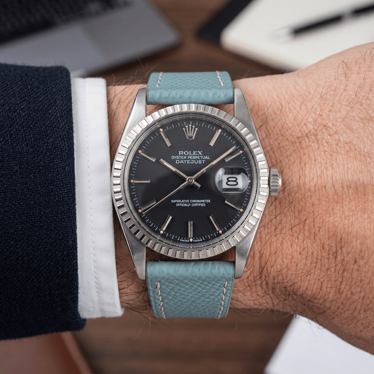 Rolex Datejust 36 MM Black Dial Steel Automatic Watch Ref. No 1603-Hover-Image
