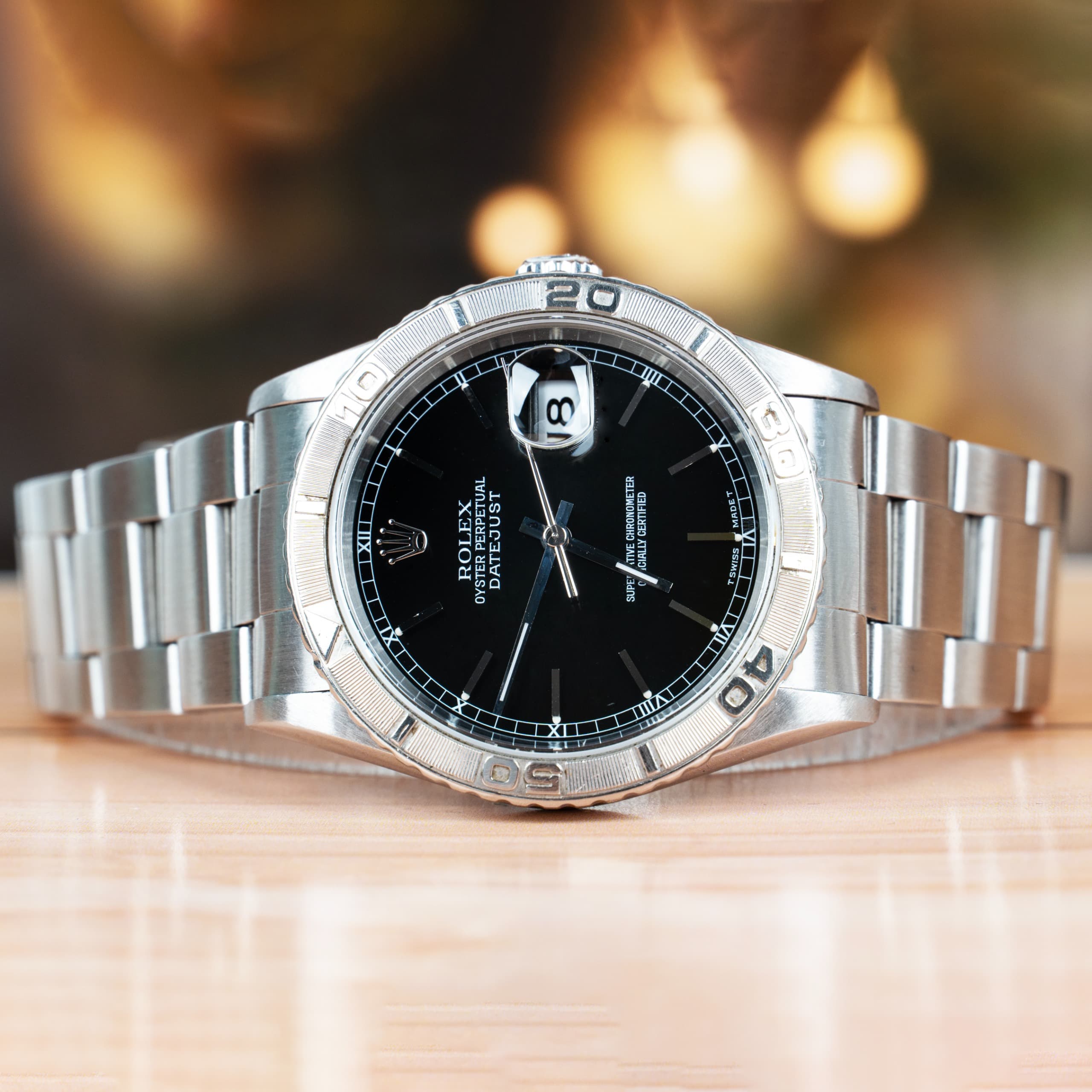 Rolex Datejust 36 MM Turn-O-Graph Black Dial