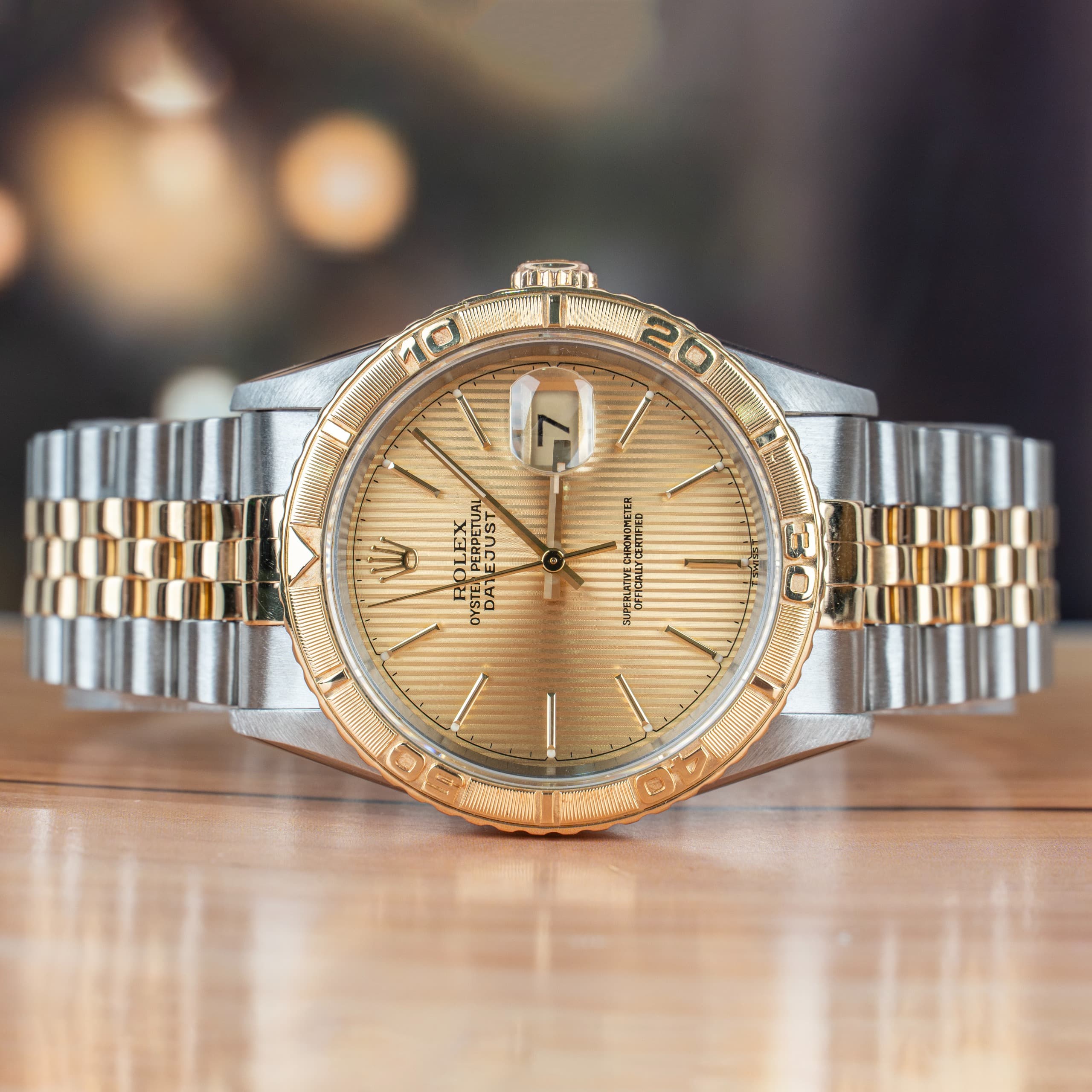 Rolex Datejust Turn-O-Graph Thunderbird 36 MM Steel Case Automatic Watch Ref. No 16263