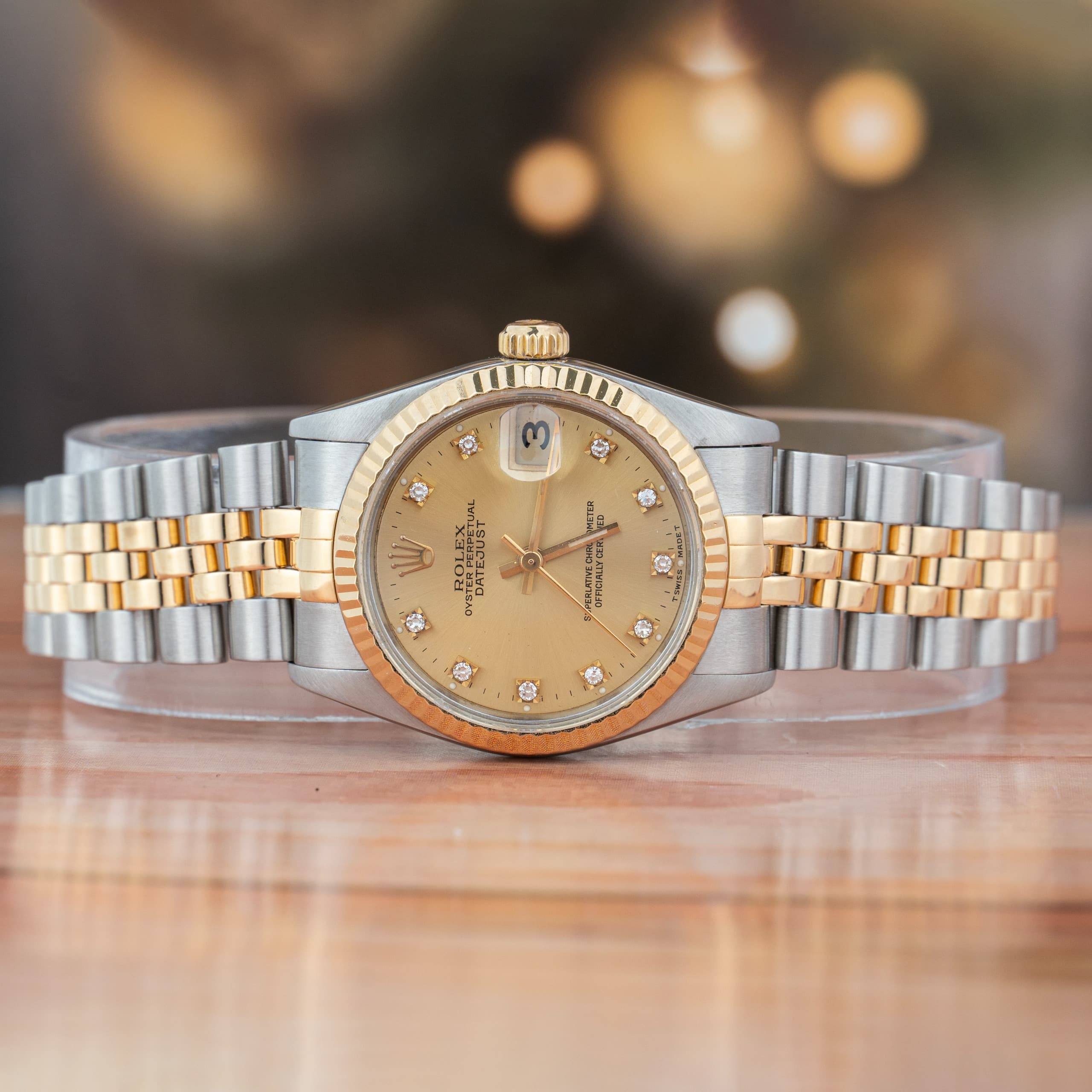 Rolex Lady-Datejust 31 MM Gold Diamonds Dial Yellow Gold & Steel Automatic Watch Ref. No 78273