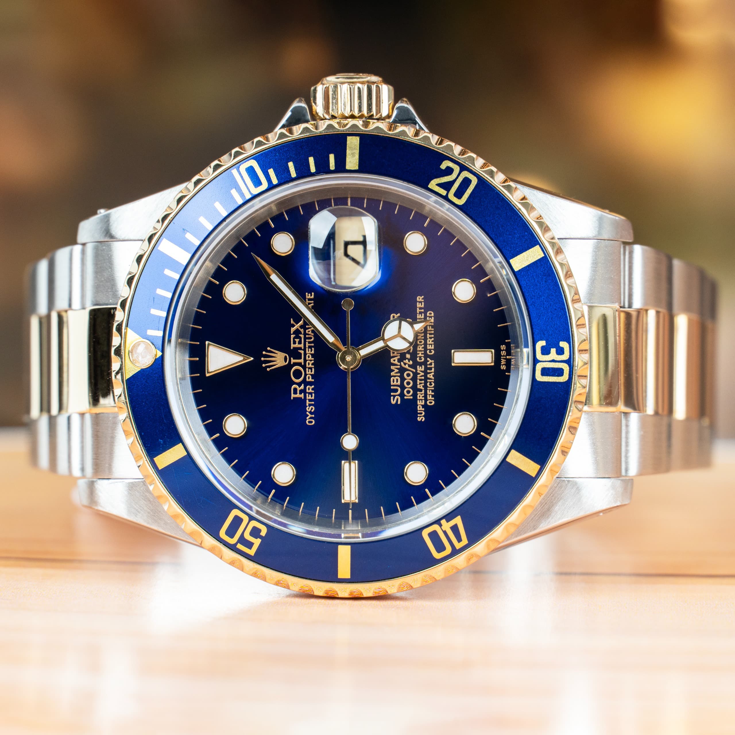 Rolex Submariner Date 40 MM Blue Dial Steel and Yellow Gold Watch