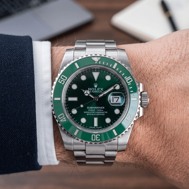 Rolex Submariner Date Hulk 40 MM Green Dial Steel Automatic Watch Ref. No 116610LV-Hover-Image