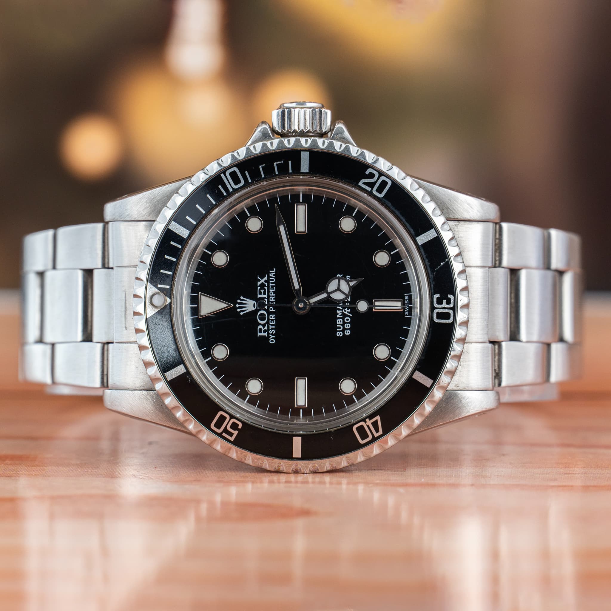 Rolex Submariner No Date 40 MM Black Dial Steel Automatic Watch Ref. No 5513