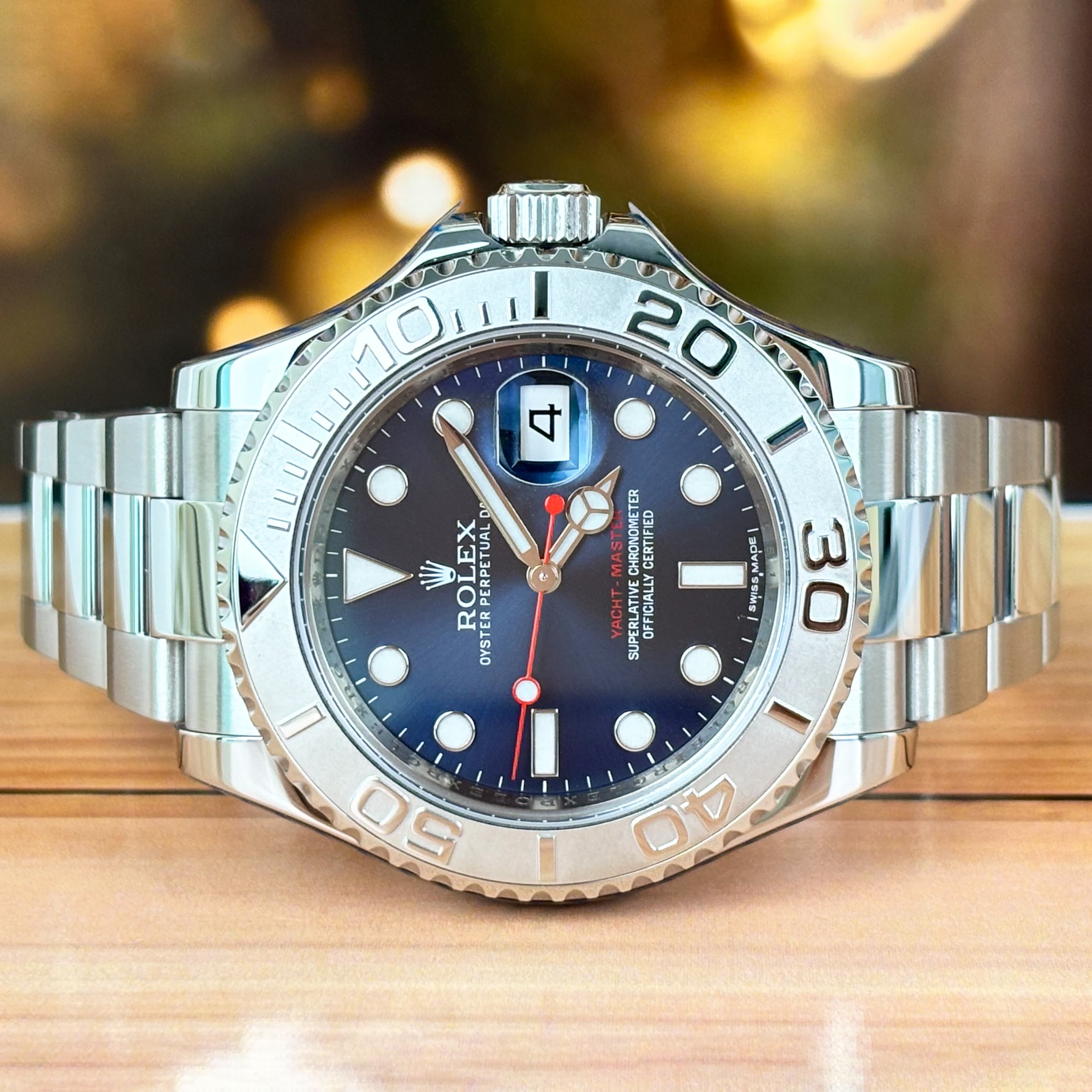 Rolex Yacht Master Blue Dial Steel Automatic