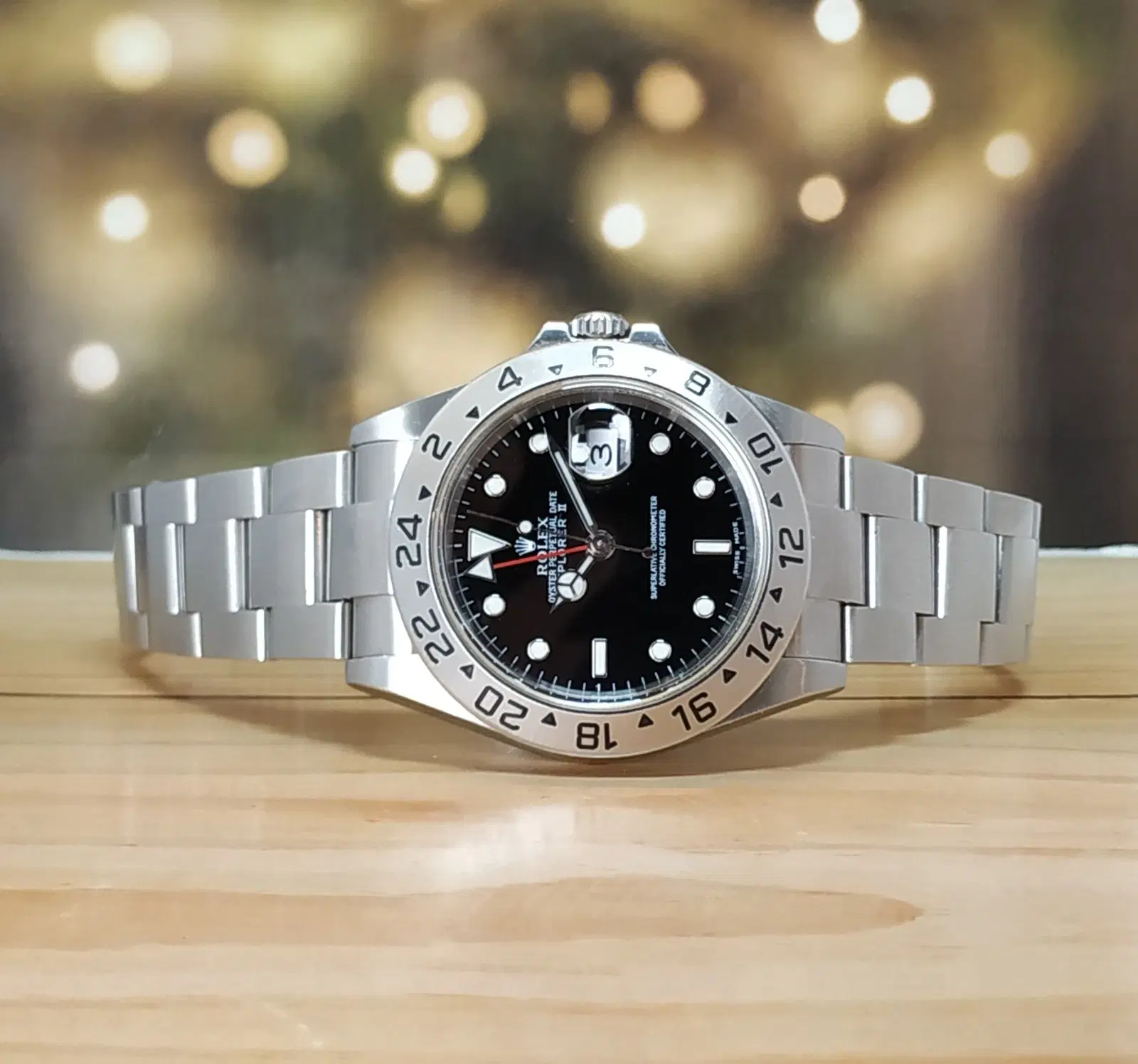 Rolex Explorer II 40MM Steel Black Dial