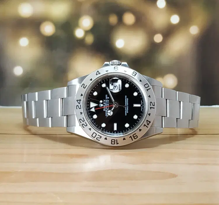 Rolex Explorer II 40MM Steel Black Dial-Hover-Image