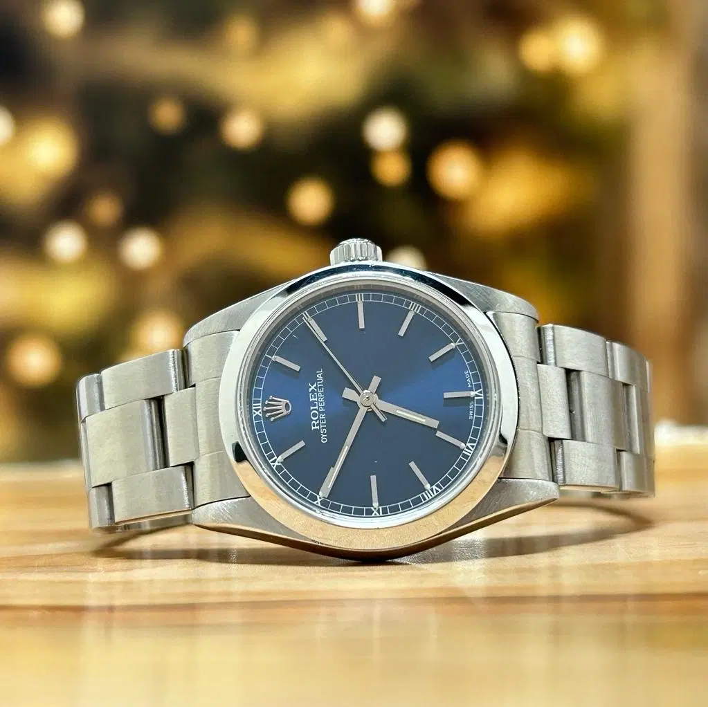 Rolex Oyster Perpetual 31 Blue Dial Steel Ladies Watch