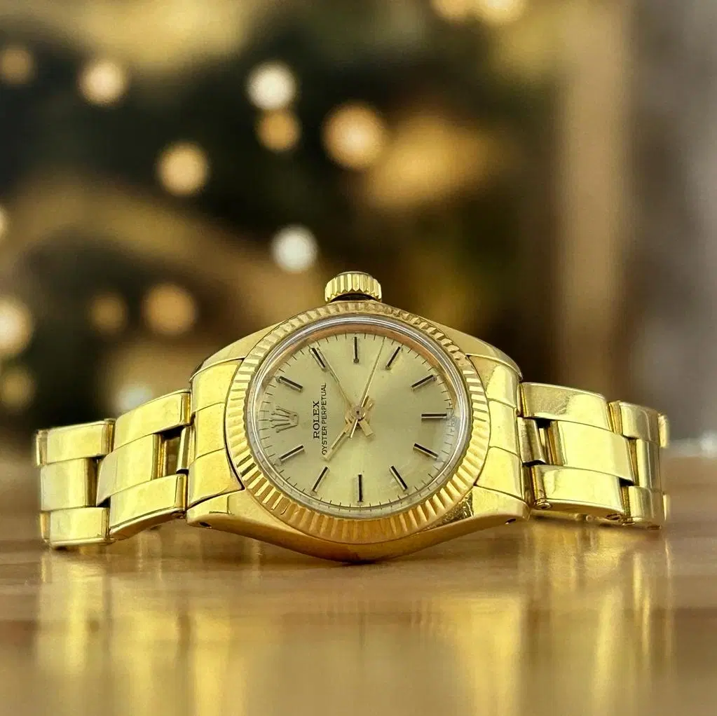 Rolex Oyster President 14k Yellow Gold 24MM Ladies Watch