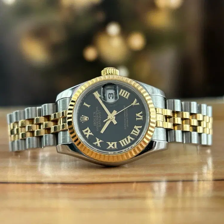 Rolex Datejust 26 Black Sunbeam Dial-Hover-Image