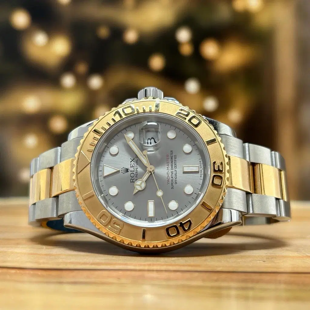 Rolex Yacht-Master 40MM 18K Yellow Gold & Steel Slate Dot Dial