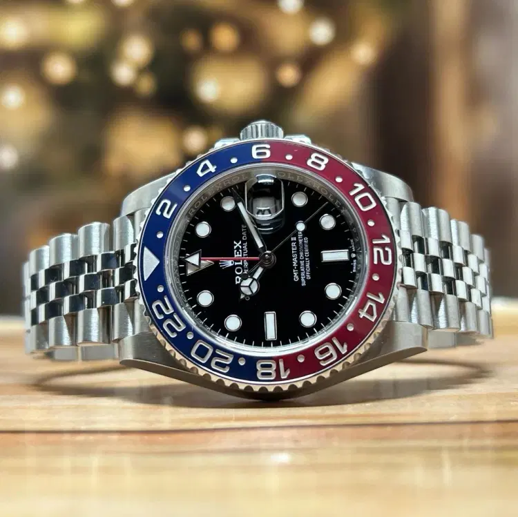 Rolex GMT-Master II Pepsi Oystersteel Jubilee-Hover-Image