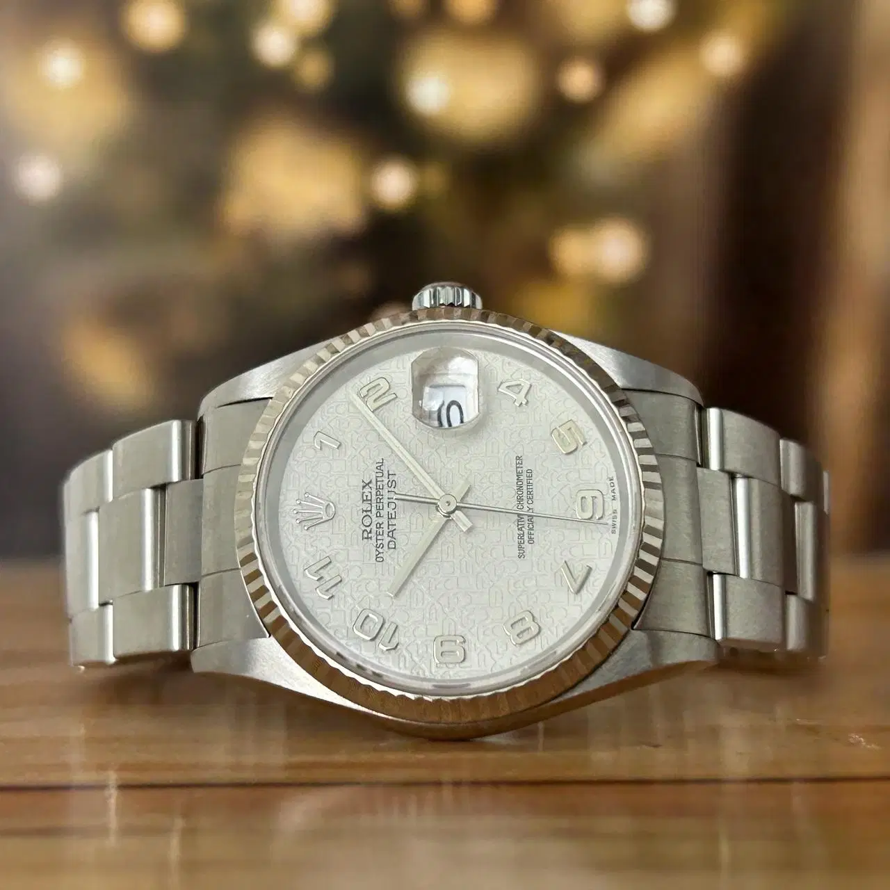 Rolex Datejust 36 Jubilee Dial White Gold Bazel