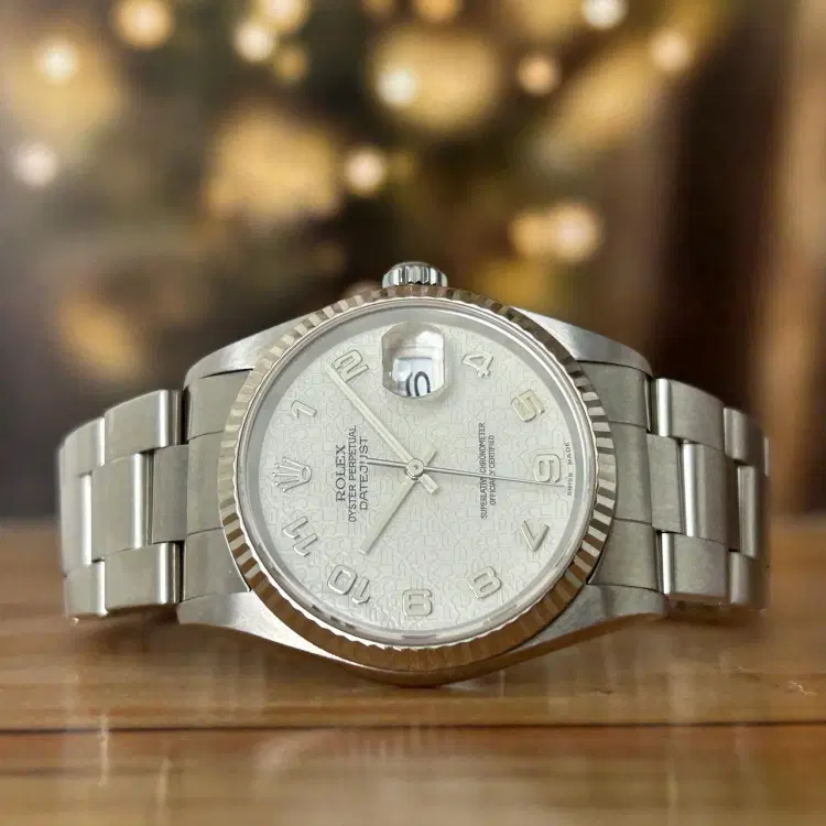 Rolex Datejust 36 Jubilee Dial White Gold Bazel-Hover-Image