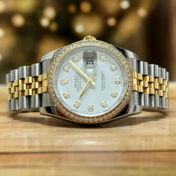 Rolex Datejust 36MM Diamond Dial & Bezel Factory Fitted-Hover-Image