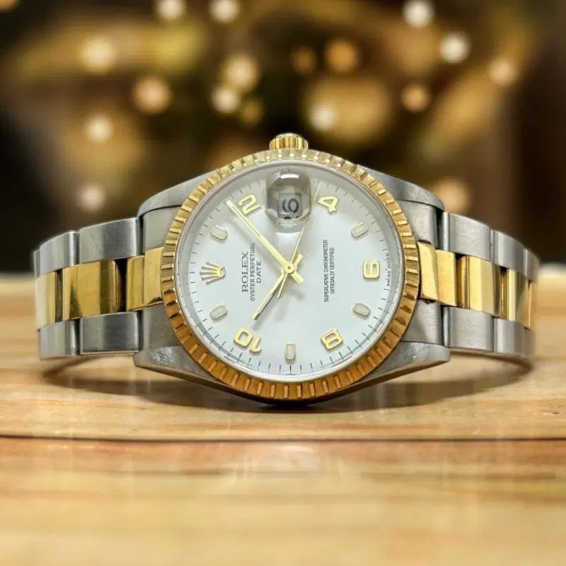 Rolex Datejust 34mm Steel & 18K Gold Oyster Bracelet