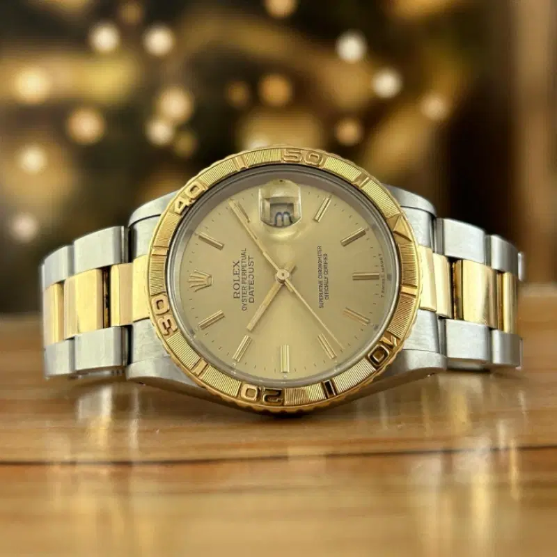 Rolex Datejust Turnograph 36MM Steel Gold Champagne Dial
