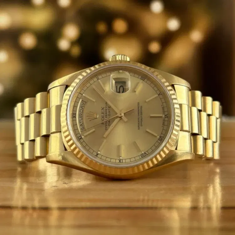 Rolex Day-Date 36MM 18K Yellow Gold with Champagne Dial-Hover-Image