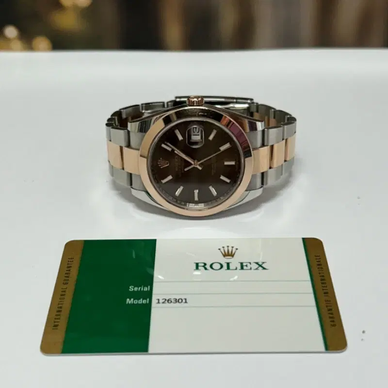 Rolex Datejust Steel & Rose Gold 41MM Brown Dial Automatic