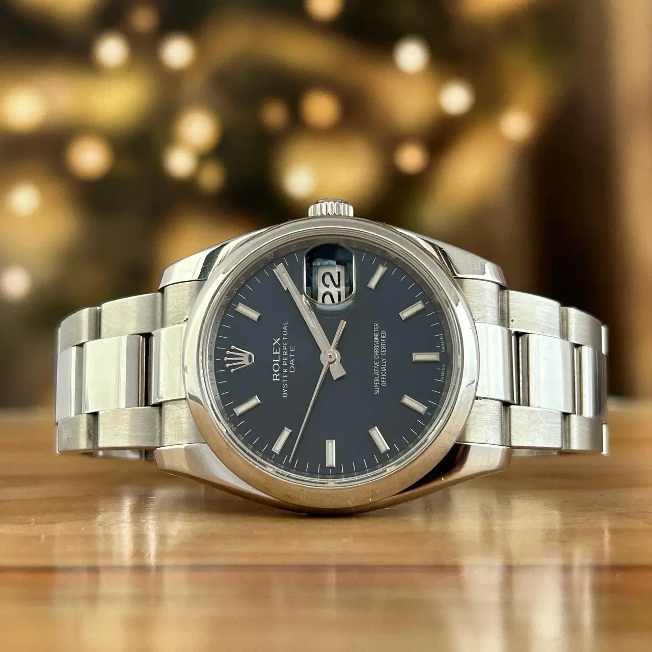 Rolex Oyster Perpetual Date Blue Dial Automatic