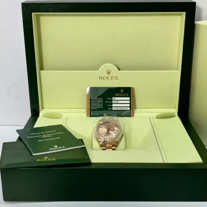 Rolex Day-Date II President 41MM Rose Gold Diamond Dial