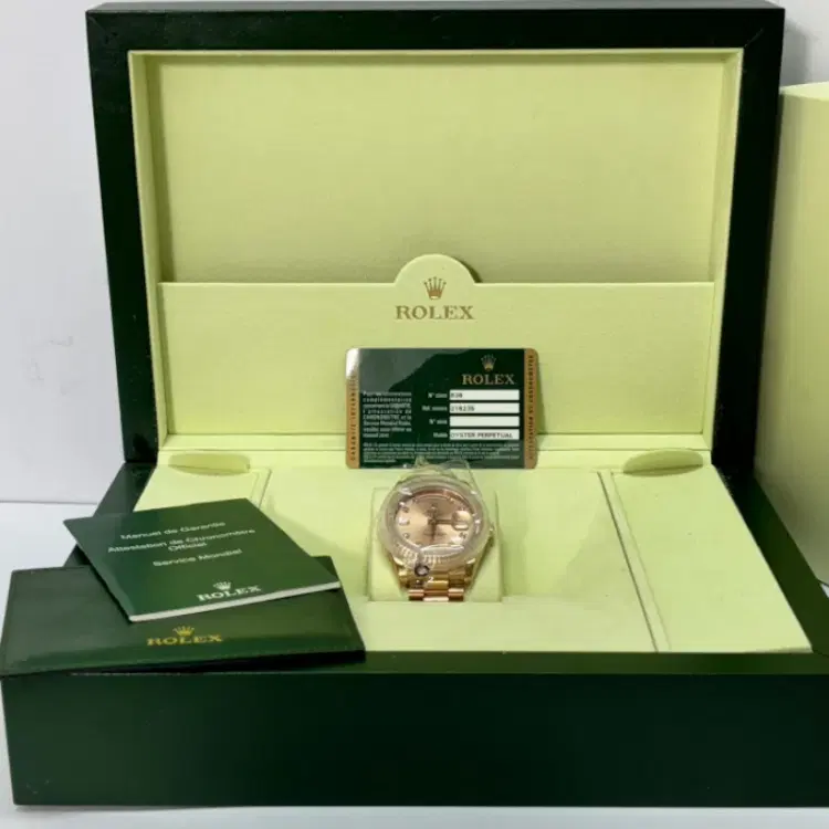 Rolex Day-Date II President 41MM Rose Gold Diamond Dial-Hover-Image