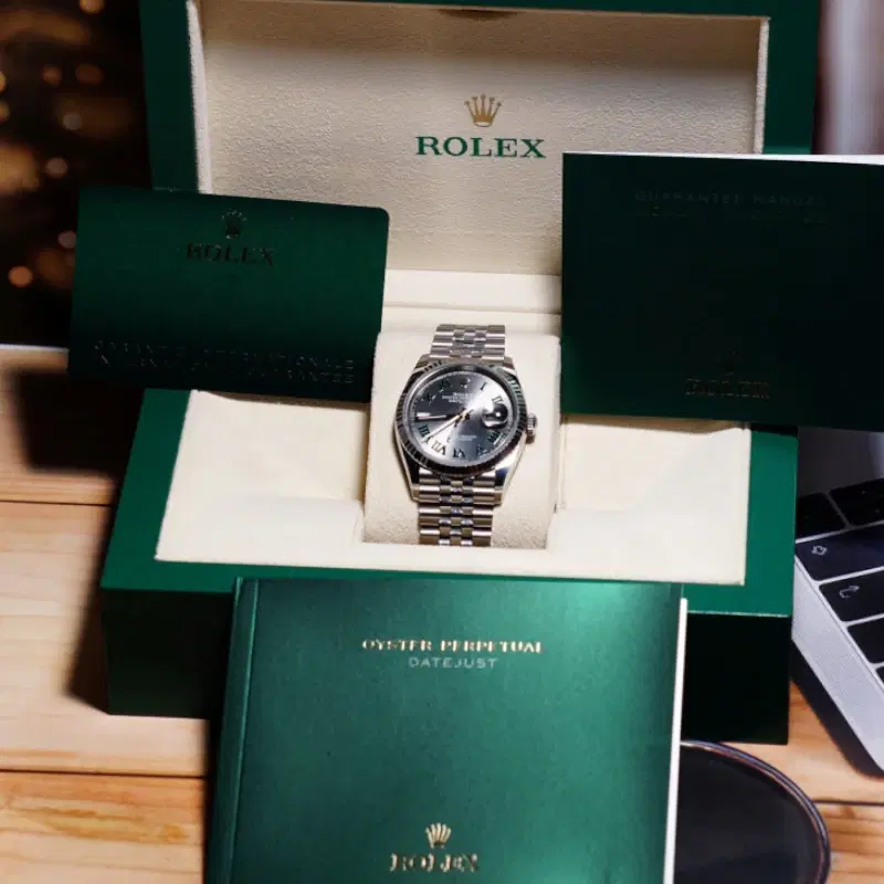 Rolex Datejust 36 Oystersteel & 18k White Gold Wimbledon