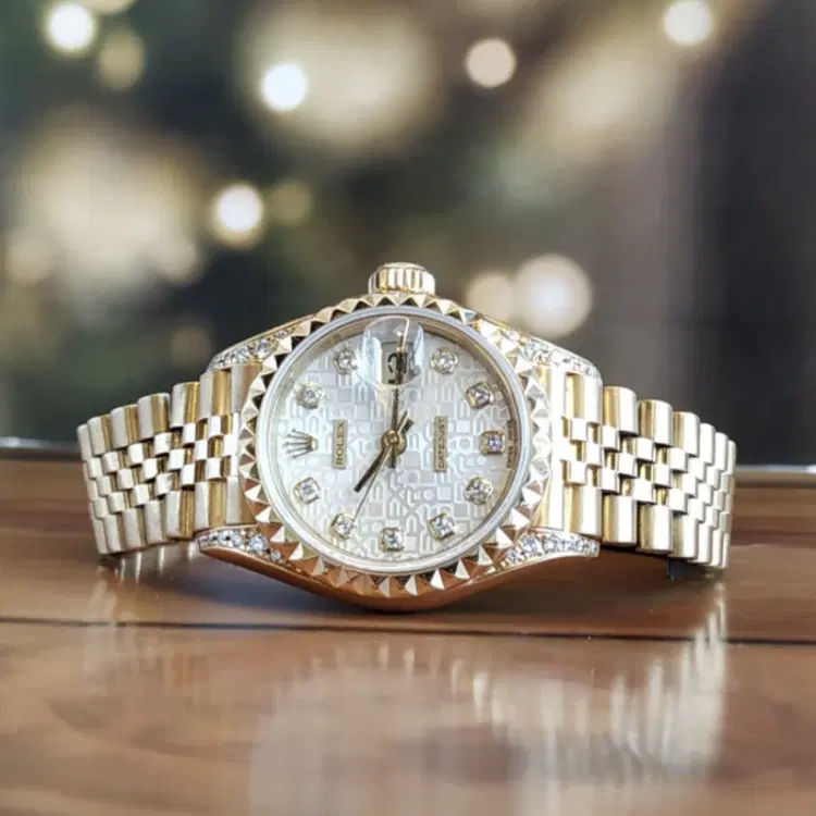 Rolex President Datejust 18K Yellow Gold Diamond-Hover-Image
