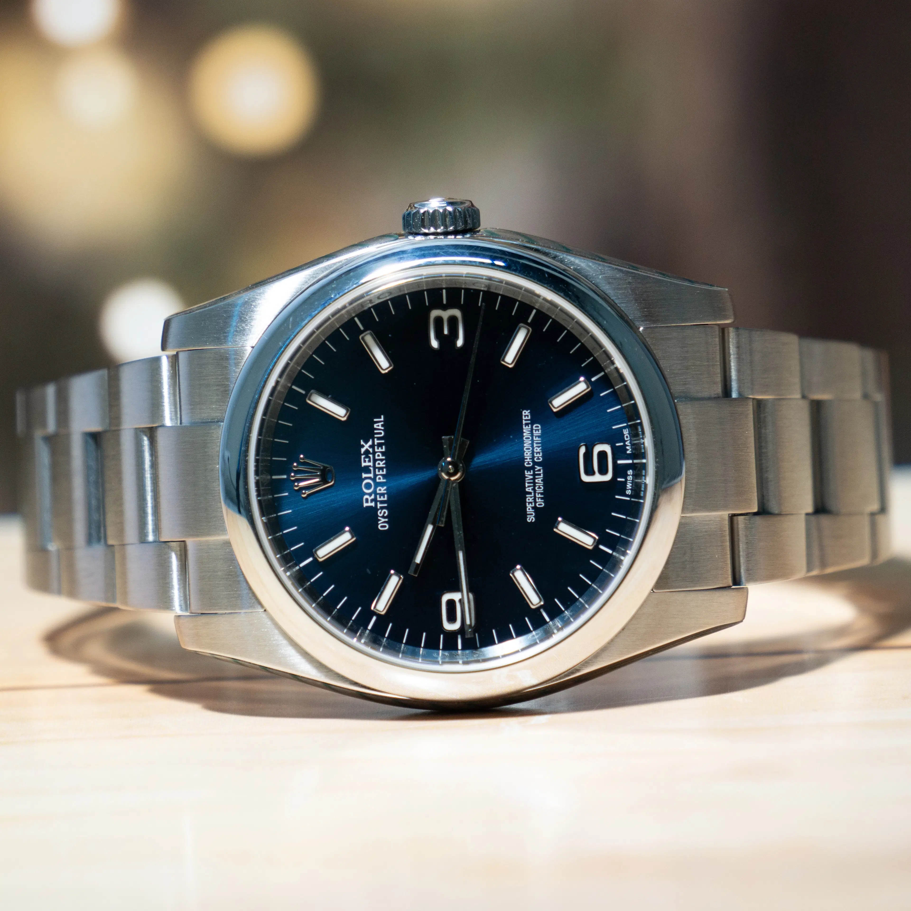 Rolex Oyster Perpetual 36MM Blue Dial Steel Automatic