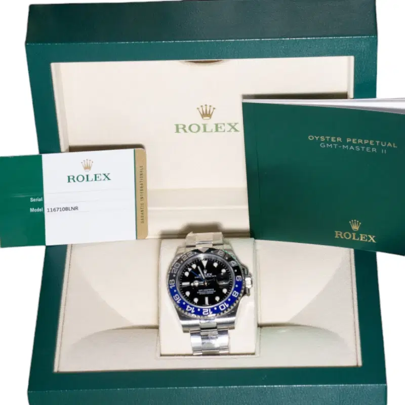 Rolex Batman GMT-Master II Steel 40MM Automatic Full Set