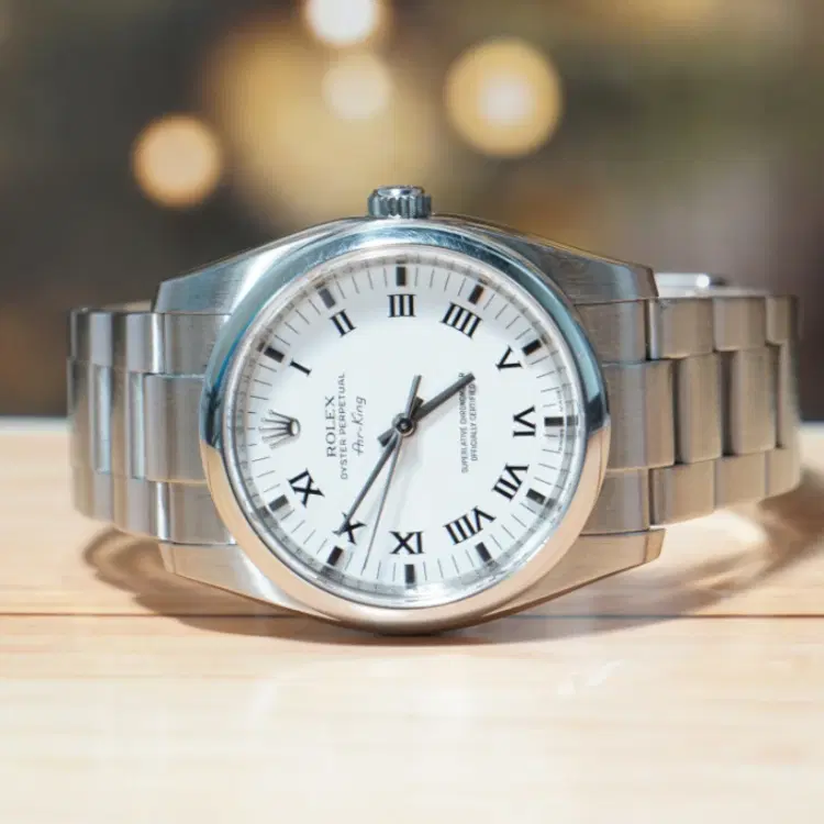 Rolex Oyster Perpetual Air-King 34MM White Dial Watch-Hover-Image