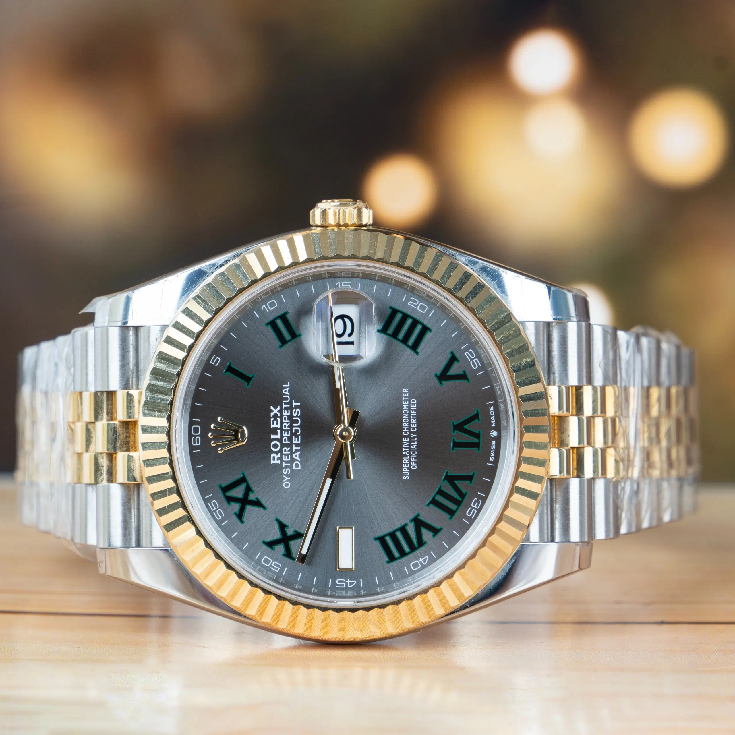 Rolex Datejust 41 MM Wimbledon Dial Steel and Gold Jubilee Strap Full Set 2023
