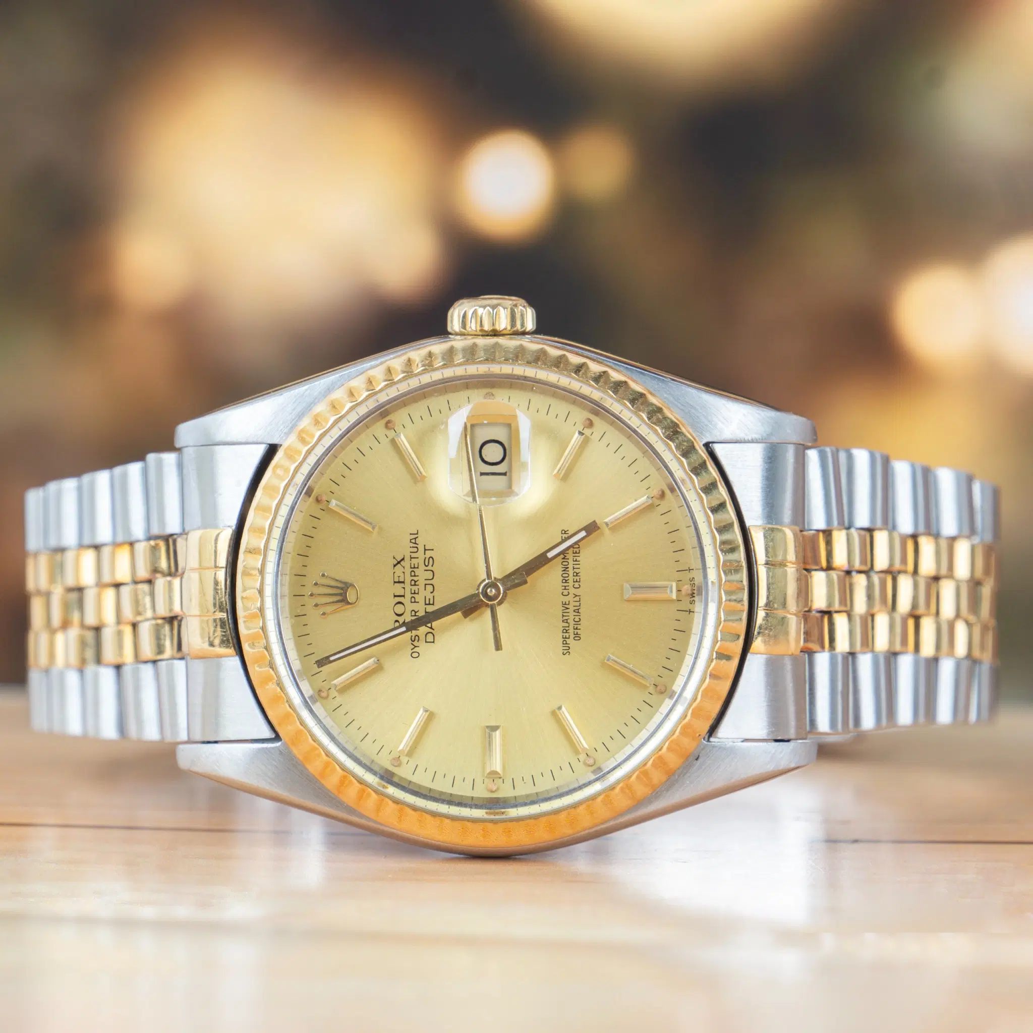 Rolex Datejust 36 Steel & Gold Champagne Dial