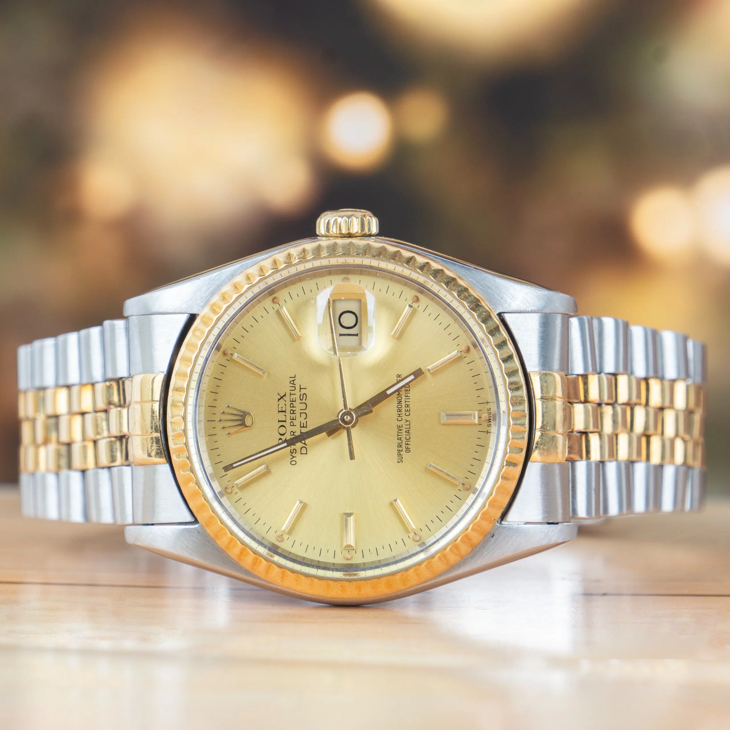 Rolex Datejust 36 Steel & Gold Champagne Dial