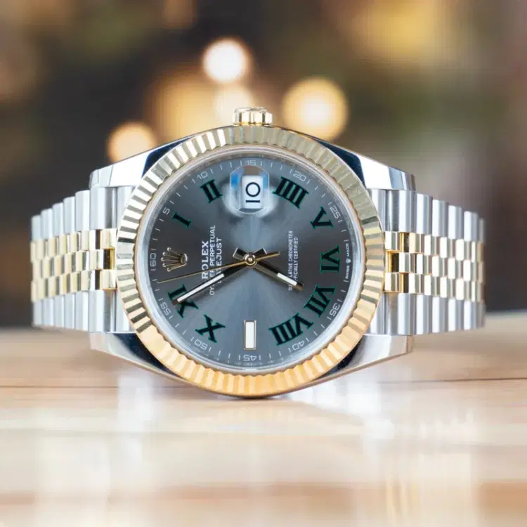 Rolex Datejust 41 MM Wimbledon Dial Steel and Gold Automatic Full Set-Hover-Image
