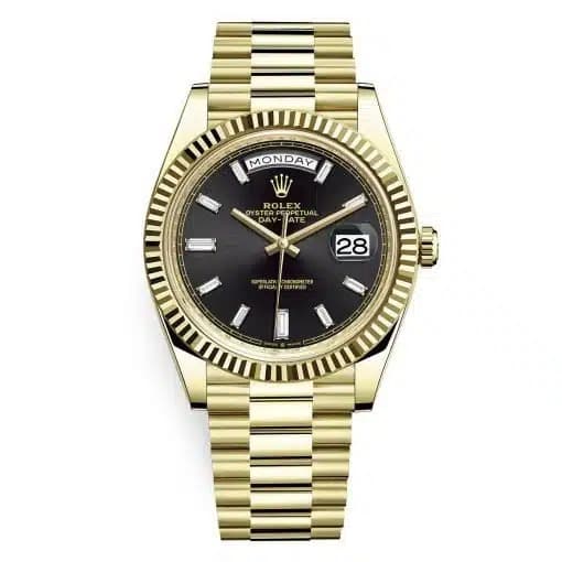 Rolex Day Date 40 MM Yellow Gold Black Dial Automatic-Hover-Image