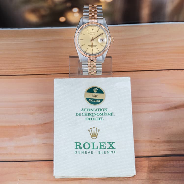 Rolex Datejust 36 MM Gold and Steel Champagne Dial Automatic-Hover-Image