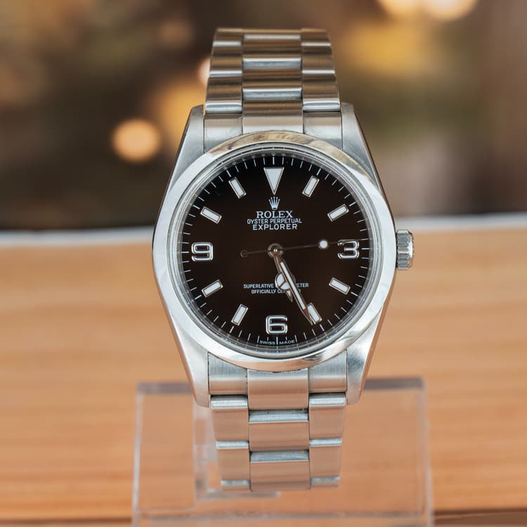 Rolex Explorer 36 MM Oyster Steel Black Dial Automatic-Hover-Image