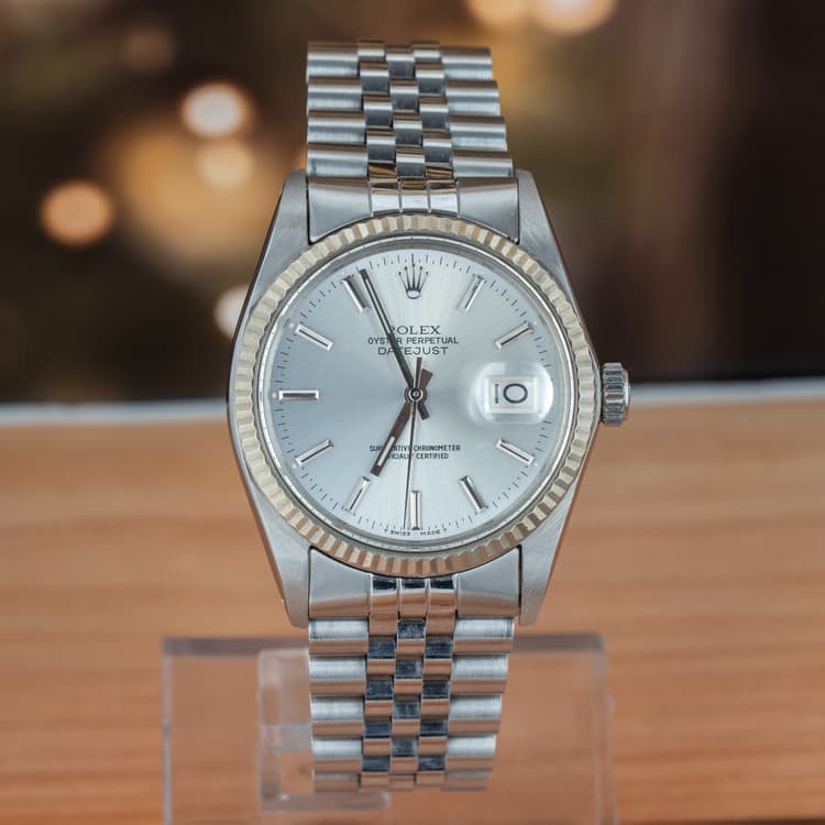 Rolex Datejust 36 MM Steel Silver Dial Automatic-Hover-Image